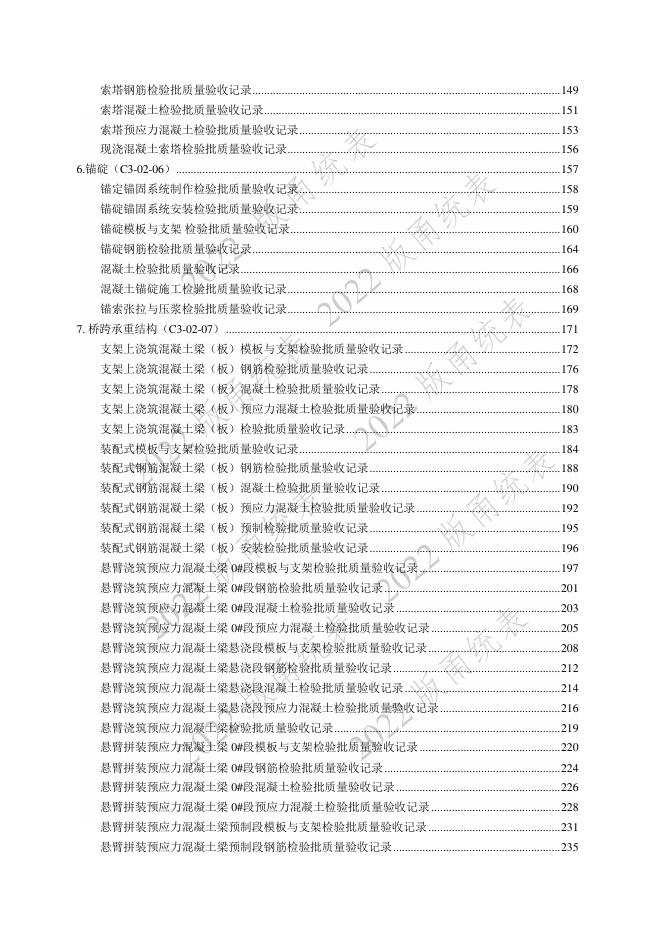 宁波市建设工程资料统一用表（2022版）（市政分册）城市桥梁工程分册（C3）_第6页