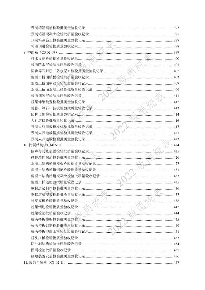 宁波市建设工程资料统一用表（2022版）（市政分册）城市桥梁工程分册（C3）_第9页