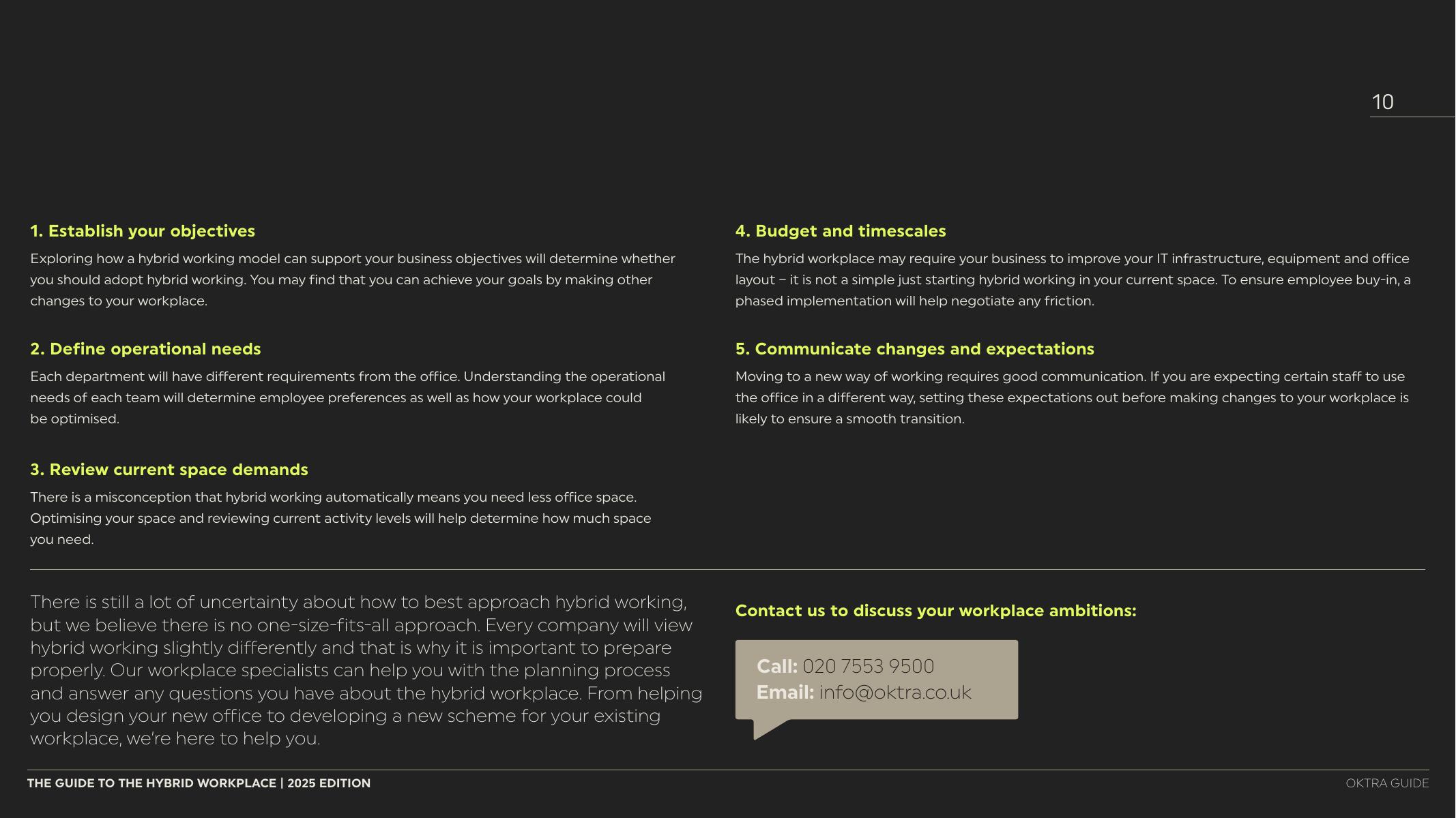Oktra：2025年混合办公场所指南报告（英文版）_第10页