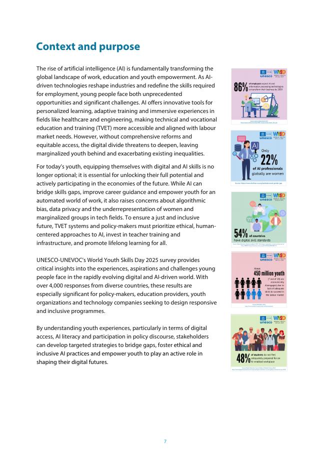 联合国教科文组织：2025年世界青年技能日：青年人工智能与数字技能调研报告（英文版）_第7页