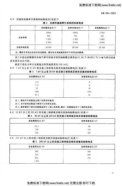 GB 156-2003 标准预览