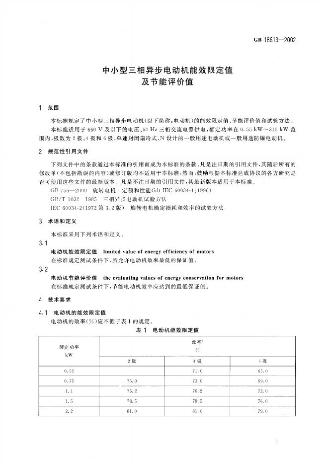 GB 18613-2002 标准预览