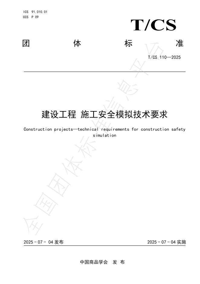 T/CS 110-2025 标准预览
