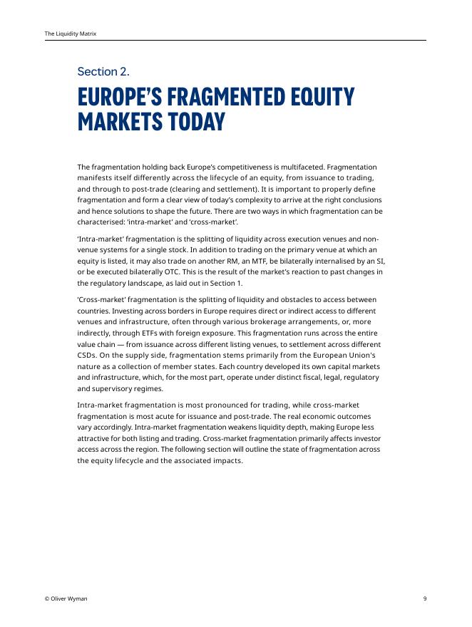 奥纬咨询&FESE：2025年流动性矩阵：欧洲股票市场碎片化问题应对策略研究报告（英文版）_第9页