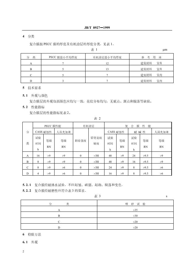 JB/T 8927-1999 标准预览