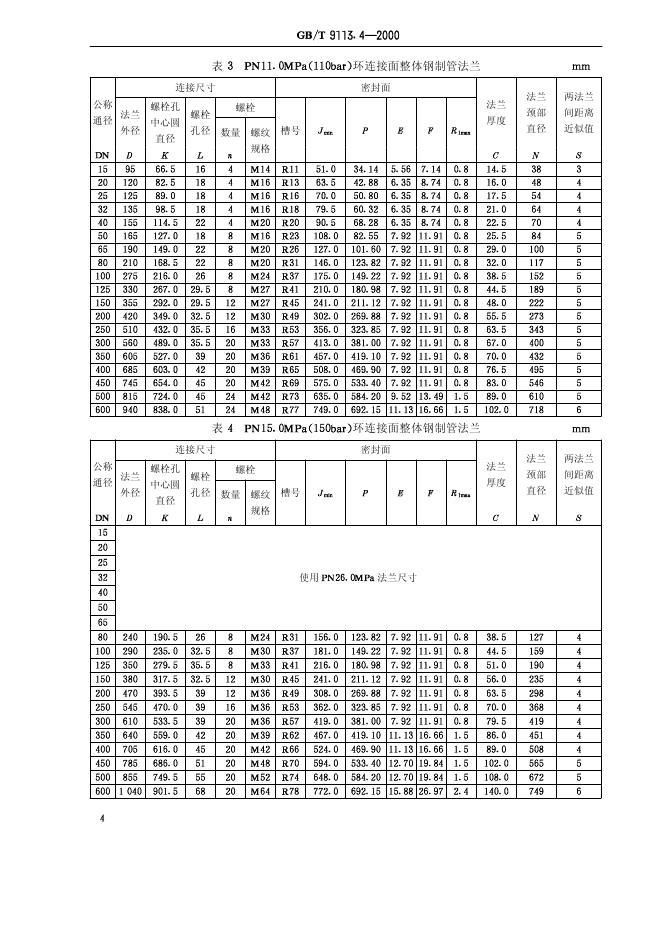 GB/T 9113.4-2000 标准预览