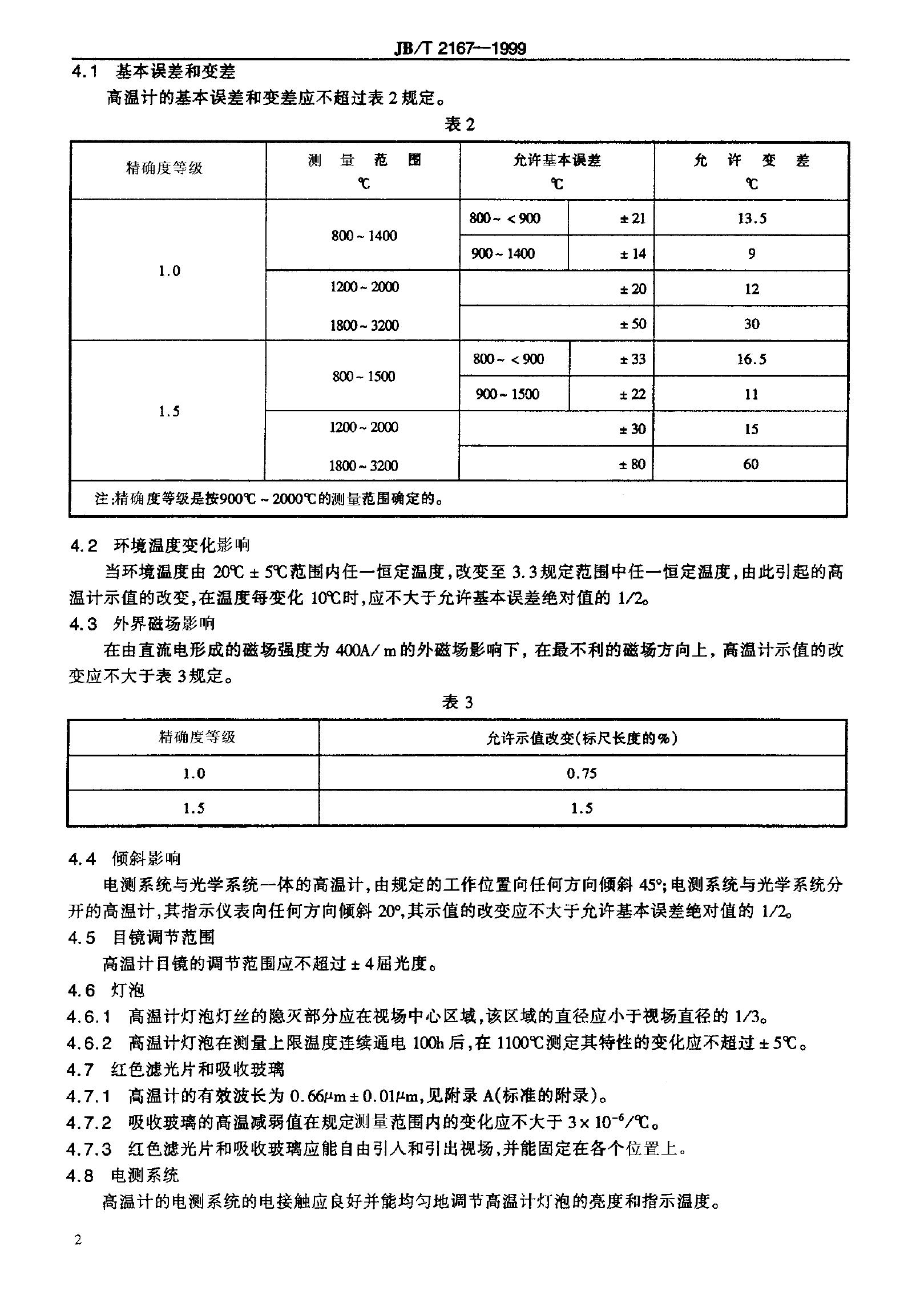 JB/T 2167-1999 标准预览