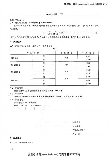 GB/T 6145-1999 标准预览