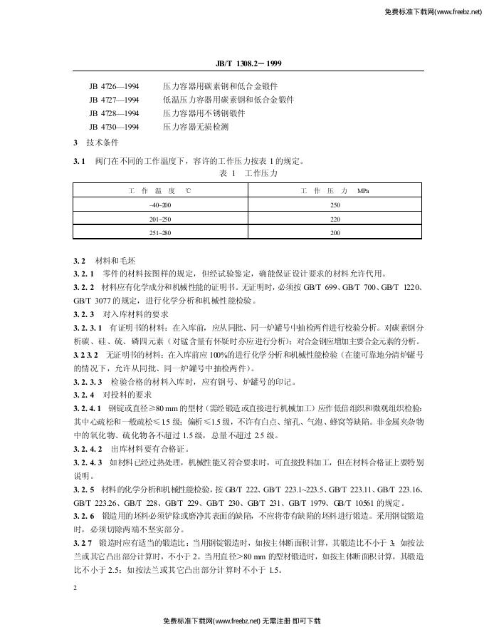 JB/T 1308.2-1999 标准预览