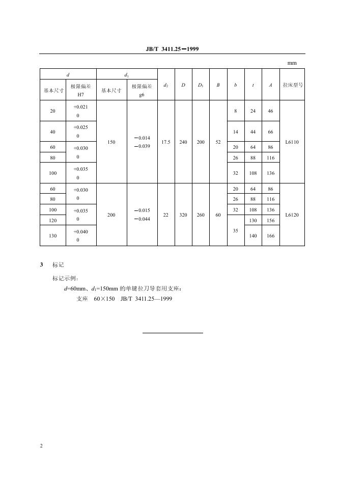 JB/T 3411.25-1999 标准预览