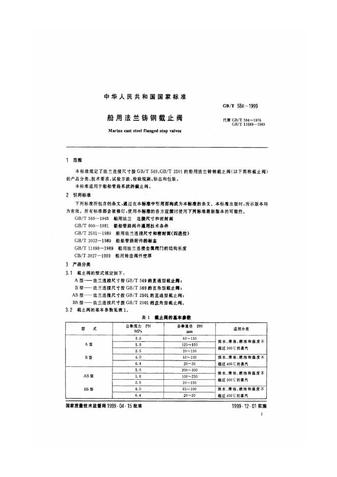 GB/T 584-1999 标准预览