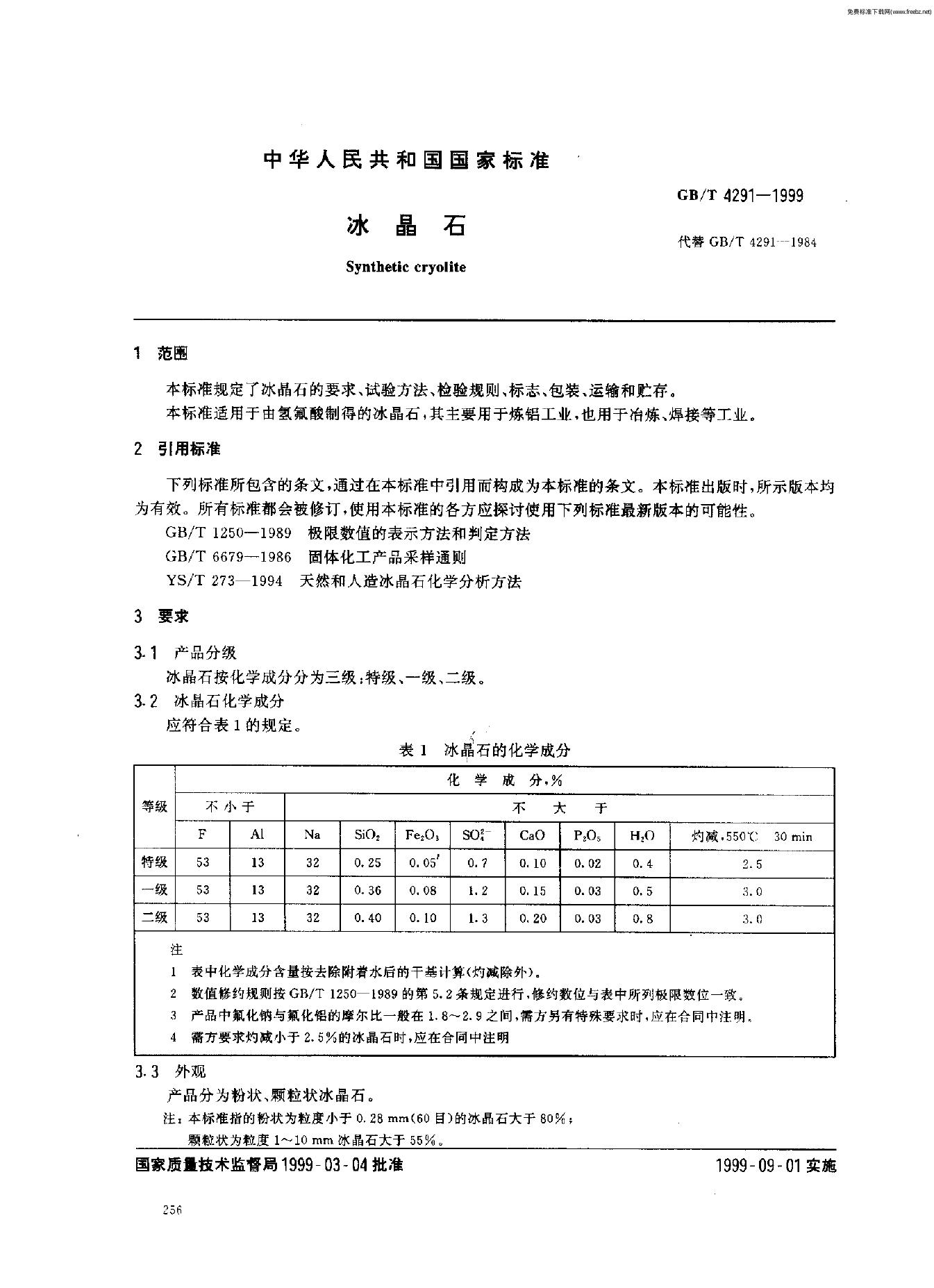 GB/T 4291-1999 标准预览
