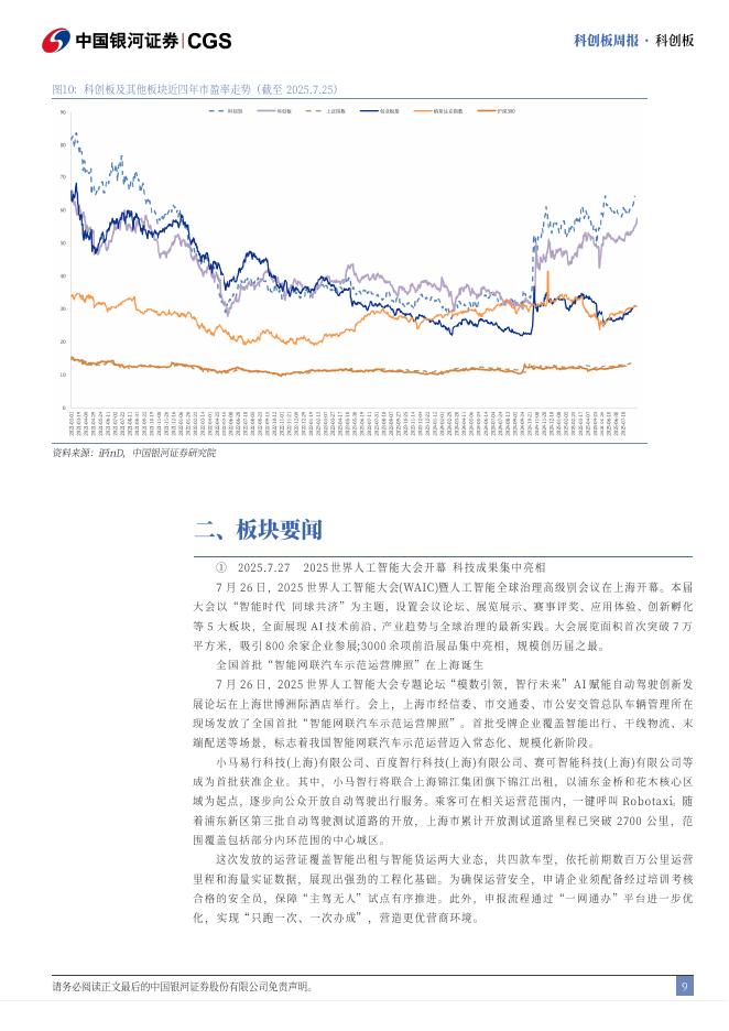 中国银河证券：科创板周报：世界人工智能大会开幕，硬科技新品密集发布_第9页