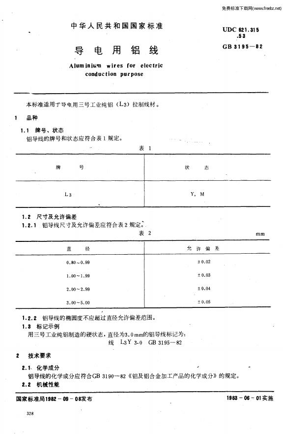 GB/T 3195-1997 标准预览