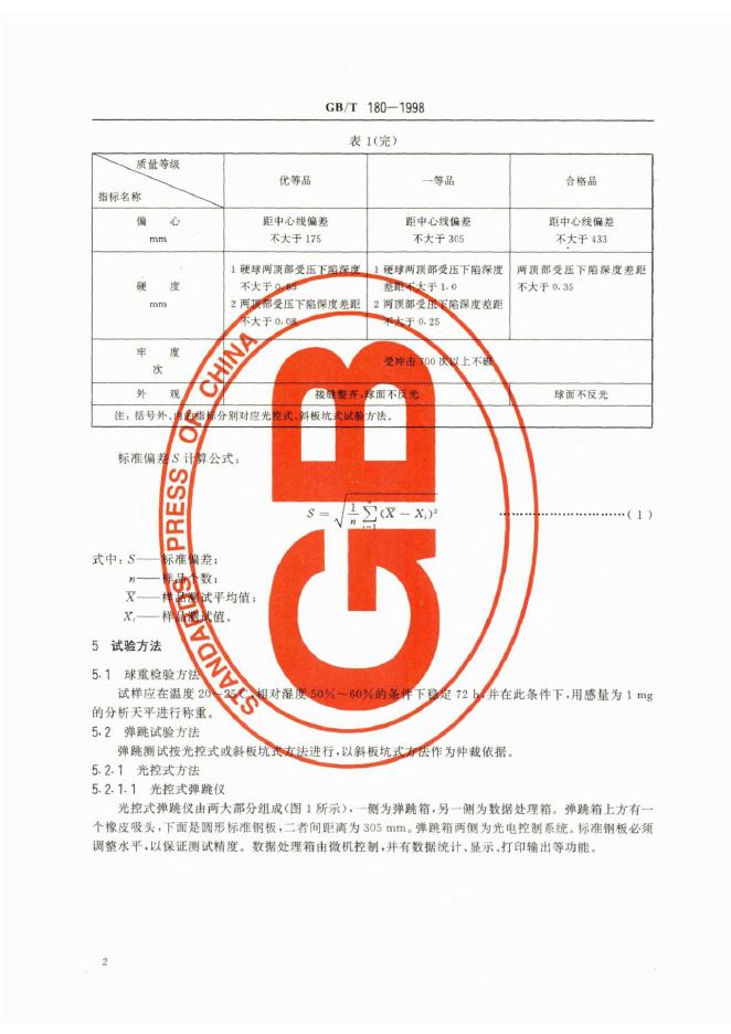 GB/T 180-1998 标准预览