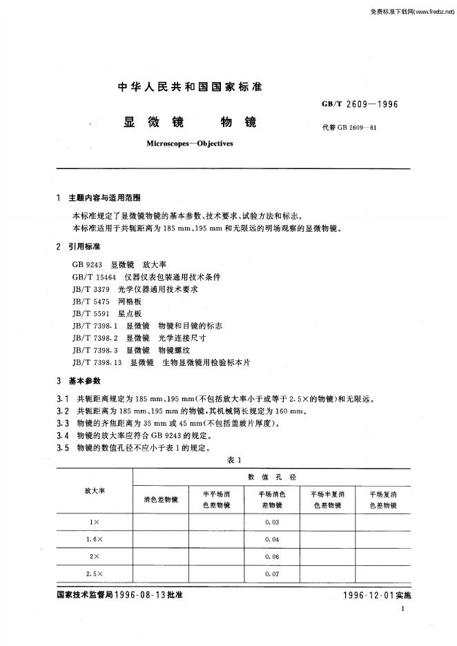 GB/T 2609-1996 标准预览