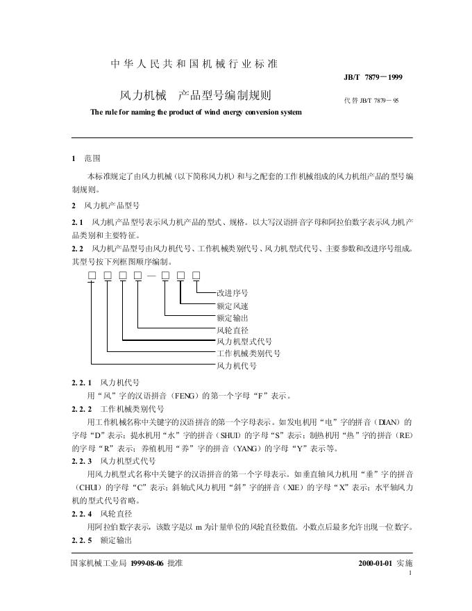 JB/T 7879-1995 标准预览