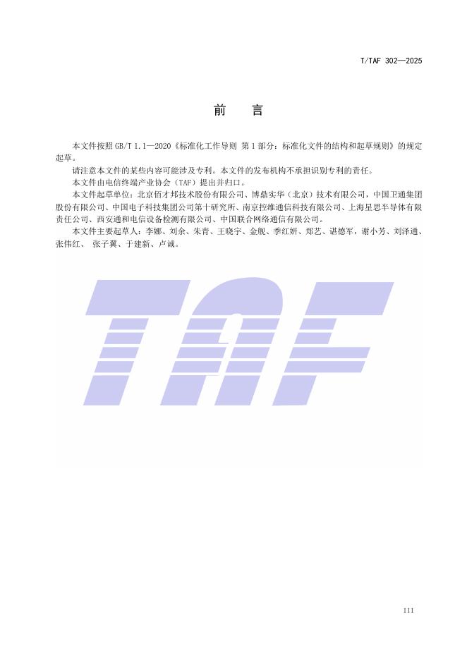 T/TAF 302-2025 标准预览