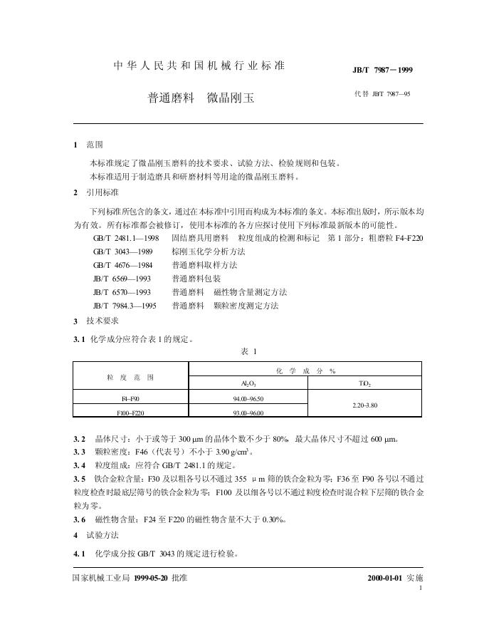 JB/T 7987-1995 标准预览