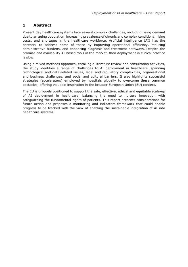 欧盟委员会：2025年欧盟医疗领域人工智能部署情况研究报告（英文版）_第10页