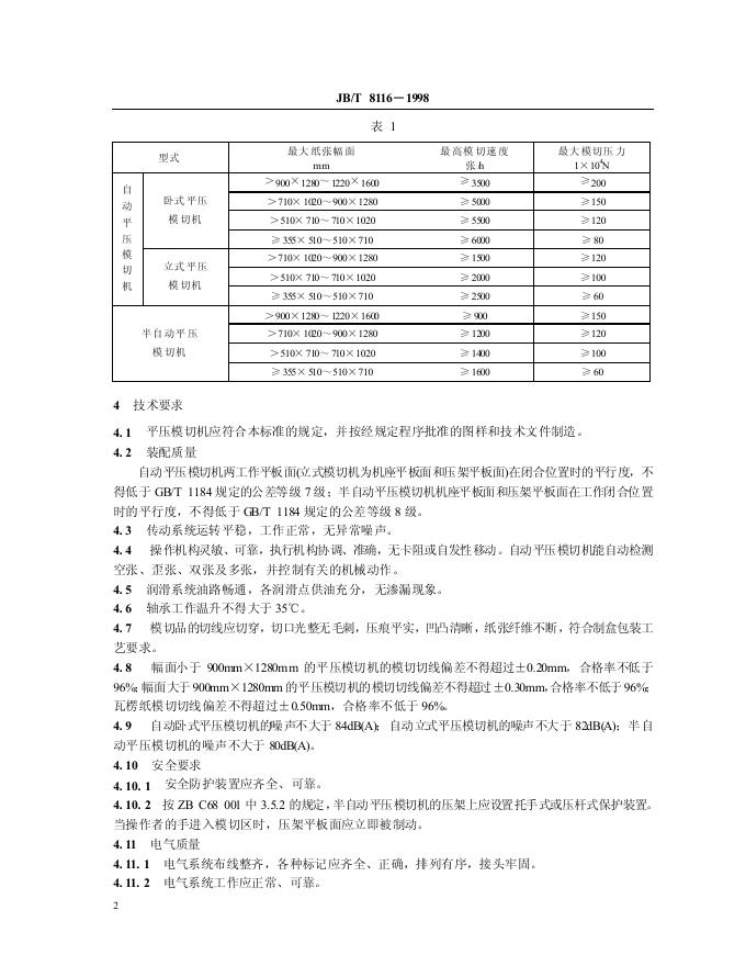 JB/T 8116-1995 标准预览