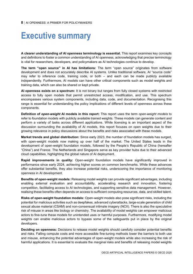OECD经合组织：2025年人工智能开放性：政策制定者指南报告（英文版）_第8页