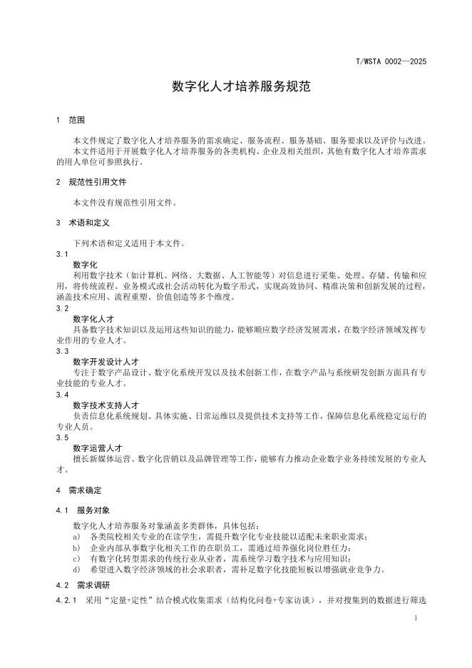 T/WSTA 002-2025 标准预览