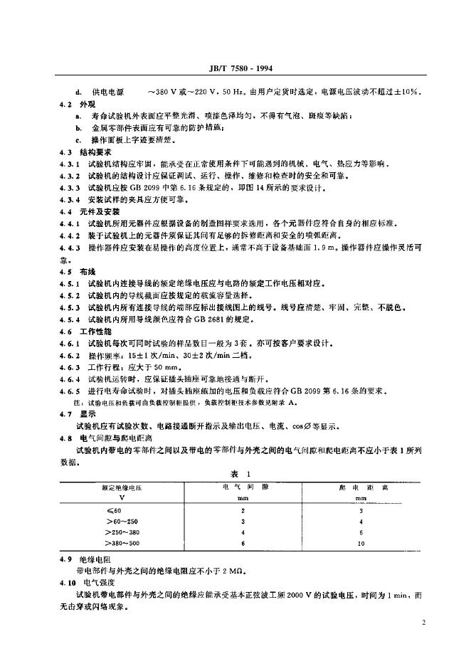 JB/T 7580-1994 标准预览
