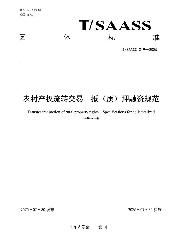 T/SAASS 219-2025 标准预览