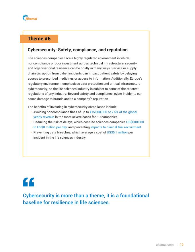 Akamai：2025年驱动欧洲、中东和非洲（EMEA）地区生命科学行业IT投资的六大主题白皮书（英文版）_第10页