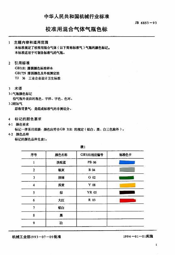 JB/T 6853-1993 标准预览