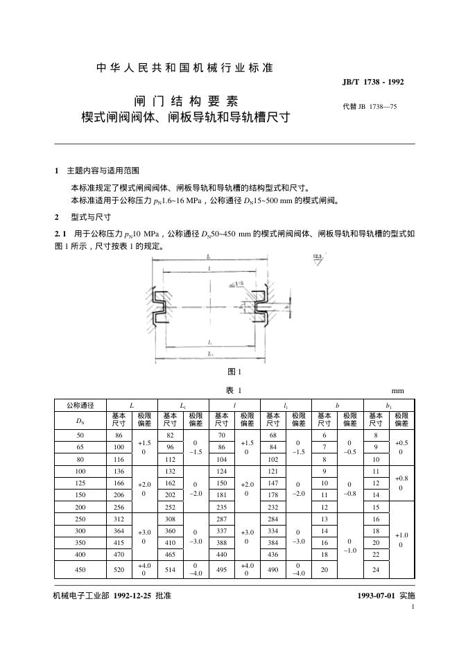 JB/T 1738-1992 标准预览