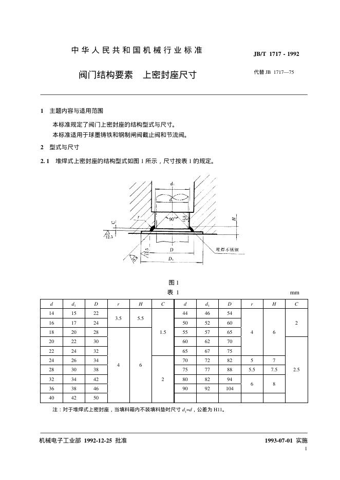 JB/T 1717-1992 标准预览