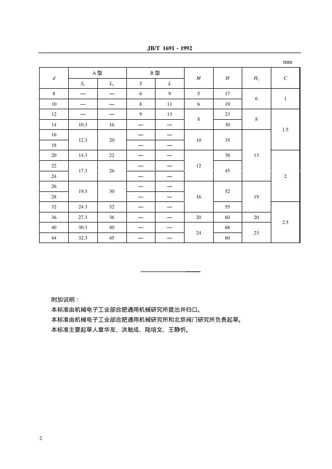 JB/T 1691-1992 标准预览