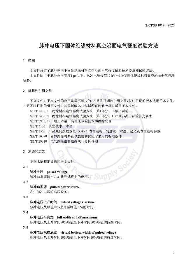 T/CPSS 1017-2025 标准预览
