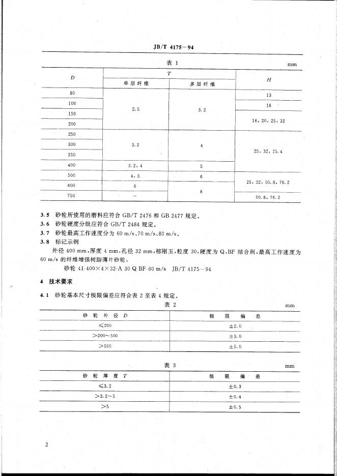 JB/T 4175-1994 标准预览