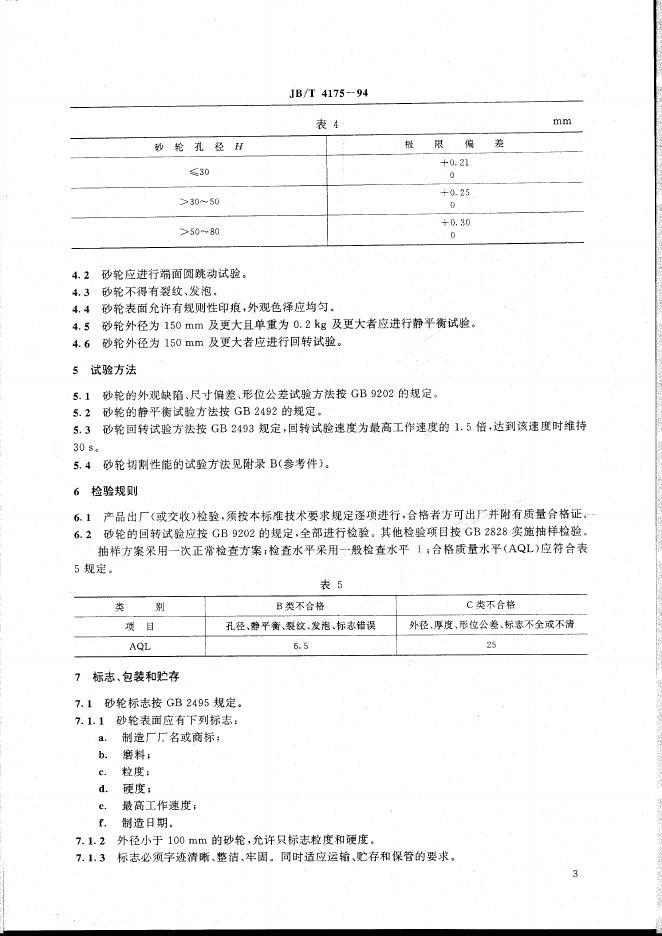 JB/T 4175-1994 标准预览