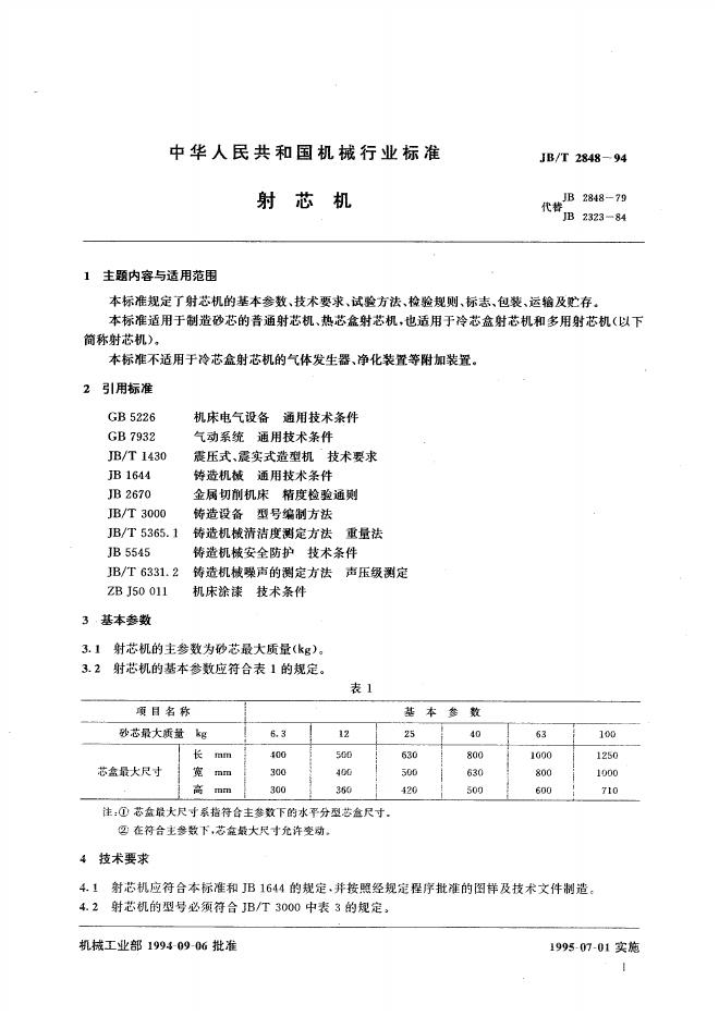 JB/T 2848-1994 标准预览