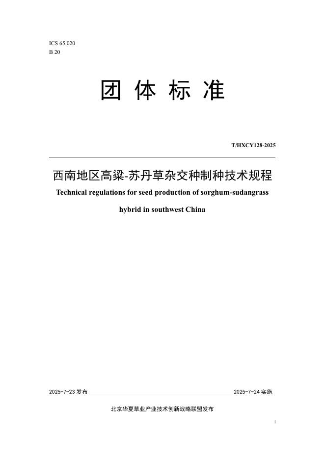 T/HXCY 128-2025 标准预览