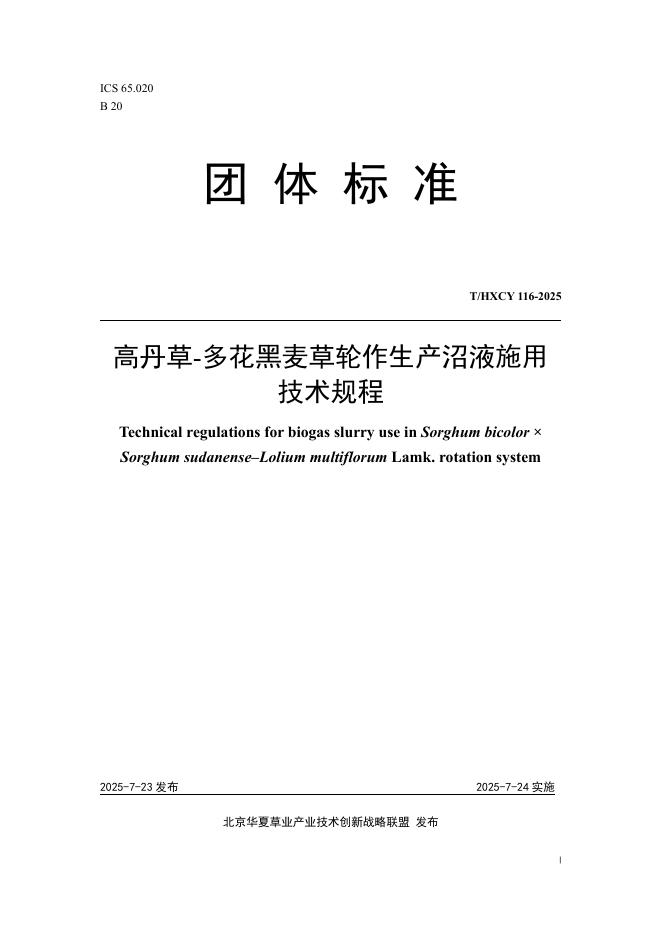 T/HXCY 116-2025 标准预览