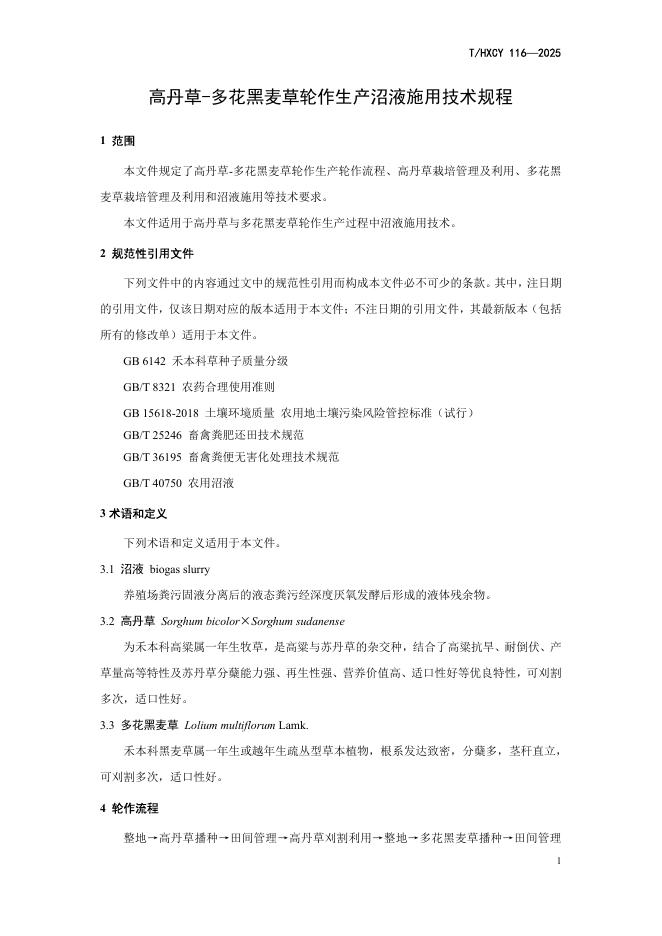T/HXCY 116-2025 标准预览
