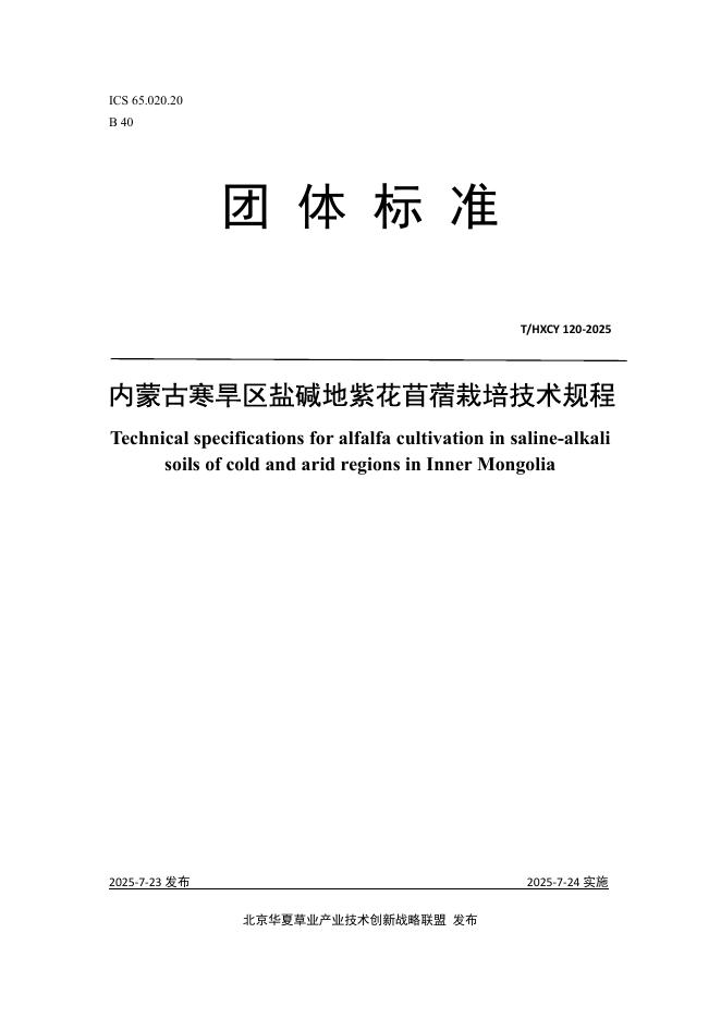 T/HXCY 120-2025 标准预览