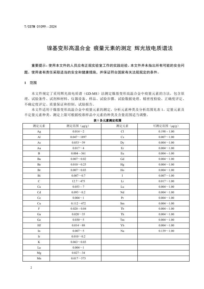 T/CSTM 01099-2024 标准预览