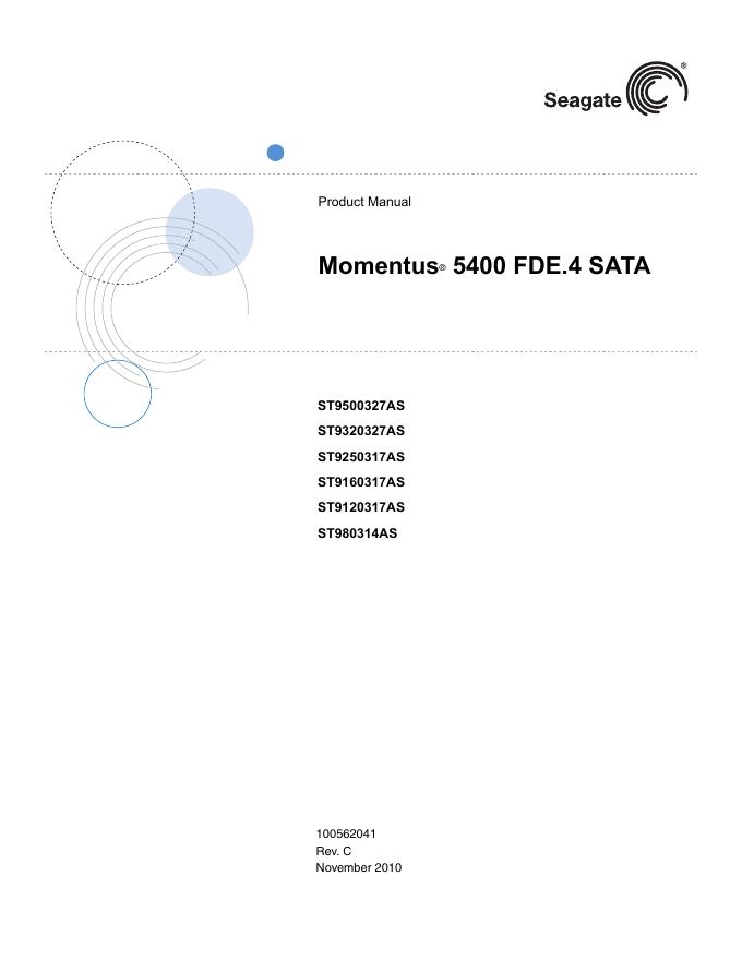 Momentus  5400 FDE.4 SATA 说明书