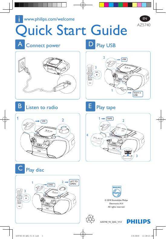 PHILIPS AZ5740 说明书