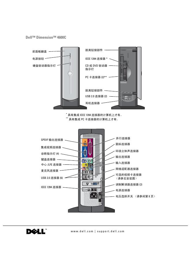 Dell™ Dimension™ 4600 说明书