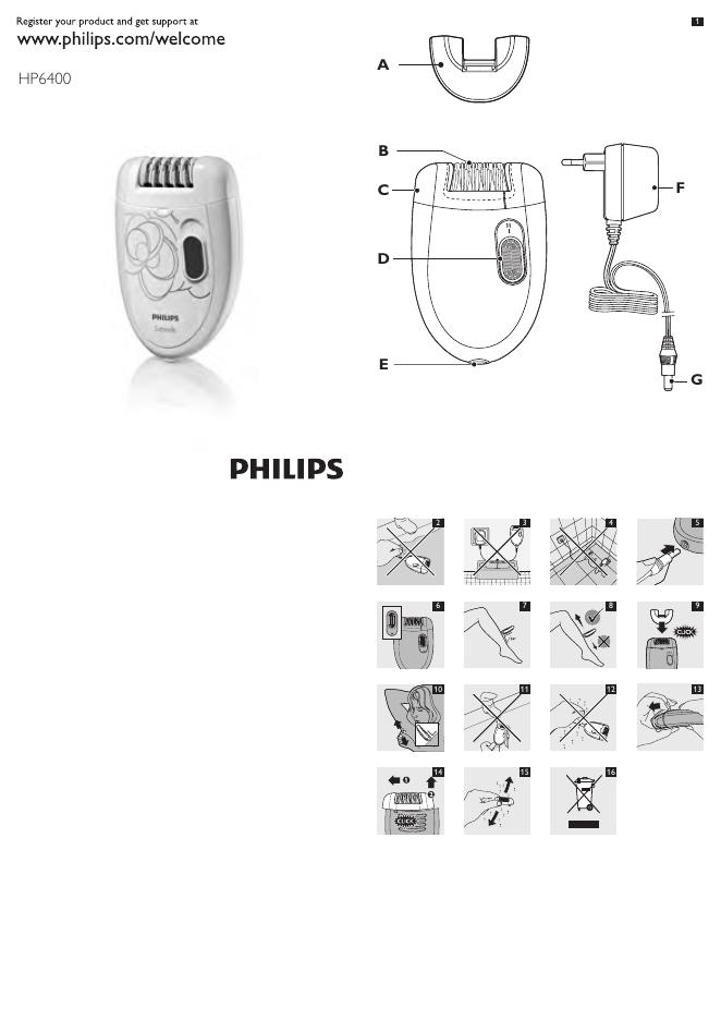 PHILIPS HP6400 说明书