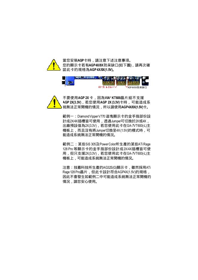GA-7VT600(-L) AMD Socket A 处理器主机板 中文安装使用说明书
