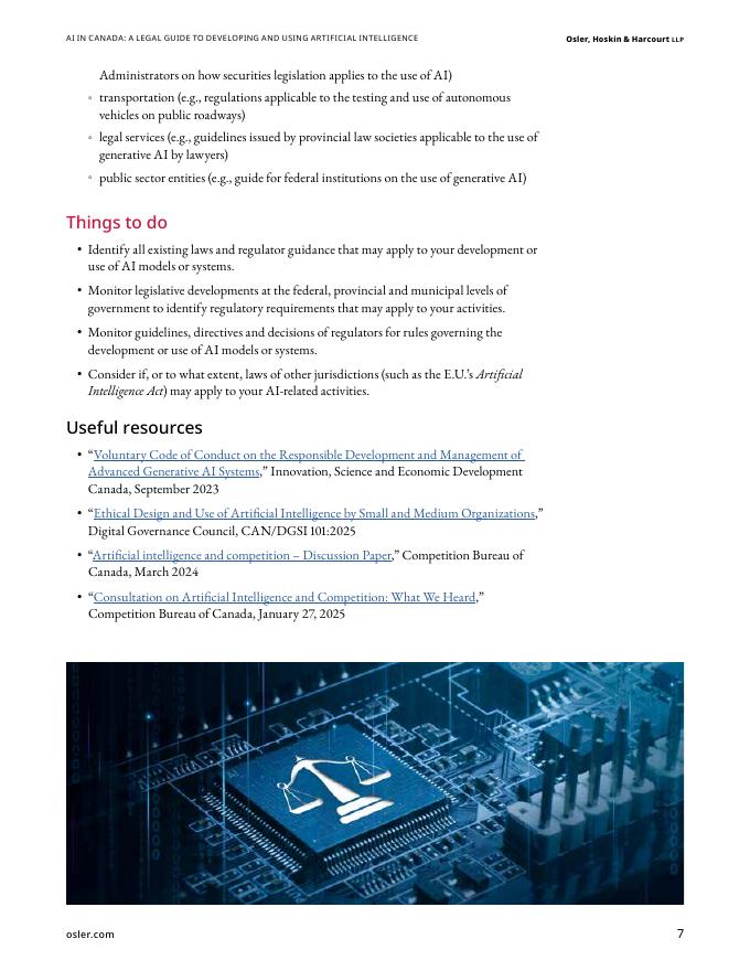 奥斯勒律师事务所：2025年加拿大人工智能：AI研发与应用法律指南报告（英文版）_第7页