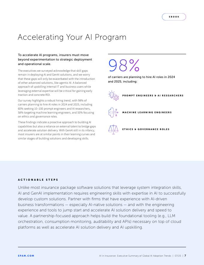 EPAM：2025年保险业中的人工智能：全球AI应用趋势执行摘要报告（英文版）_第7页